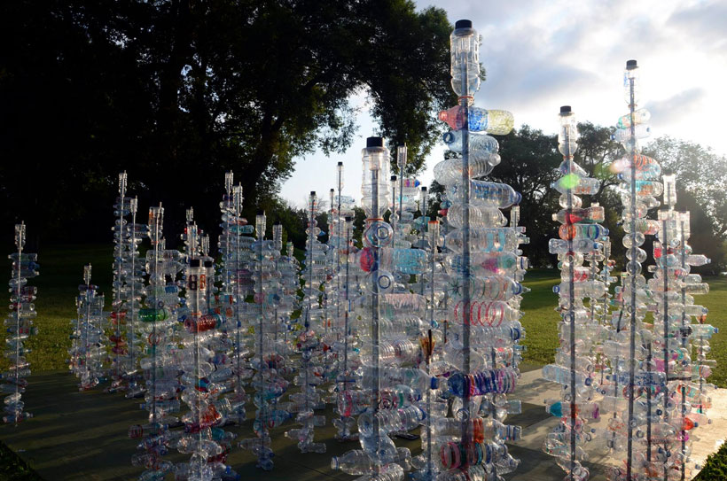 Le labyrinthe recyclé. Photo: André Paquin, 2015.